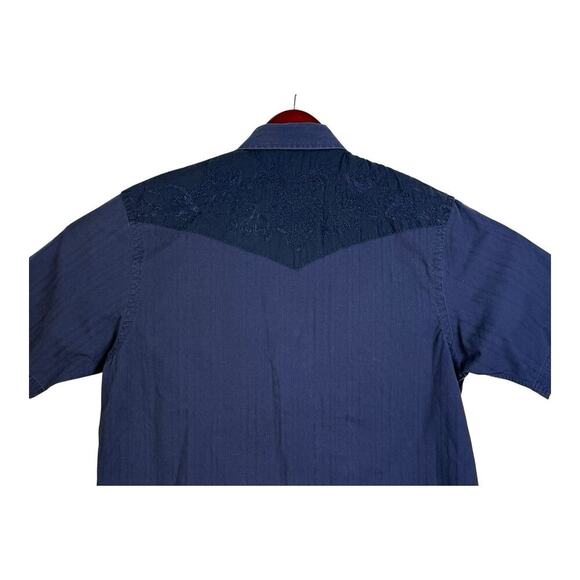 Marc Ecko Polo Shirt Men’s Large Navy Cut & Sew Short Sleeve Y2K Embroidered - Picture 5 of 12